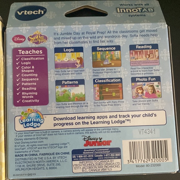 VTECH Innotab Dora the explorer and Sofía the first/ ages 3-6 - Picture 6 of 6